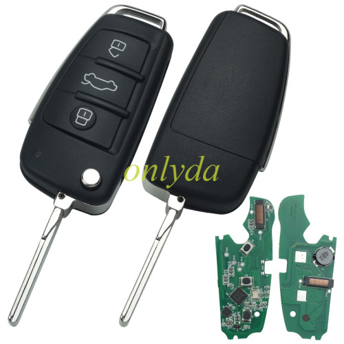 For Audi Q3remote key keyless ID48 chip 315MH/434mhz  8XO837220D