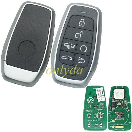 For AUTEL MAXIIM IKEY Standard Style IKEYAT006AL 6 Buttons Independent Smart Key (Air Suspension/ Remote Start)