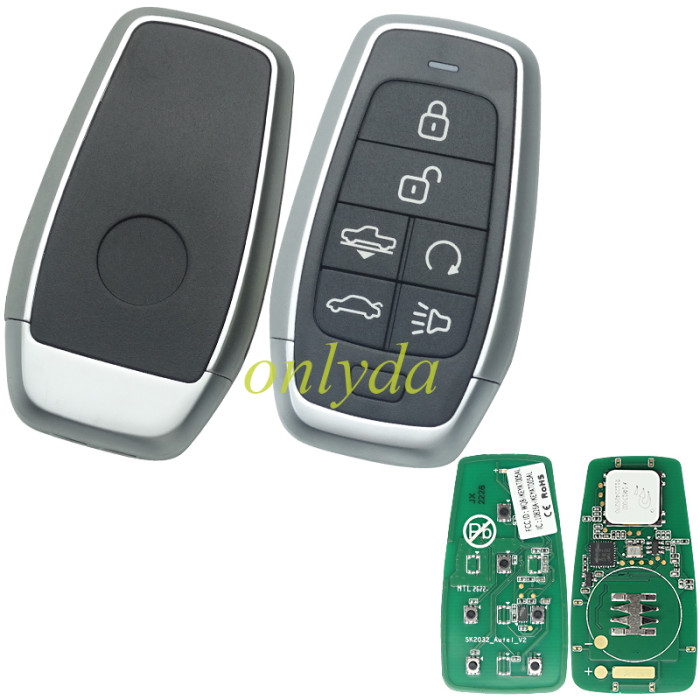 For AUTEL MAXIIM IKEY Standard Style IKEYAT006AL 6 Buttons Independent Smart Key (Air Suspension/ Remote Start)