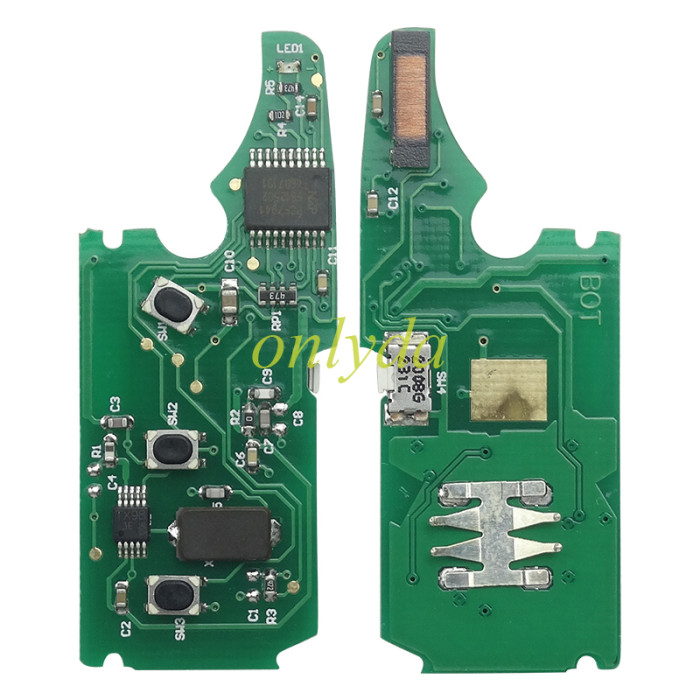 For Audi A3 3+1 button remote key with 434mhz  use in model  1JO 959753DJ