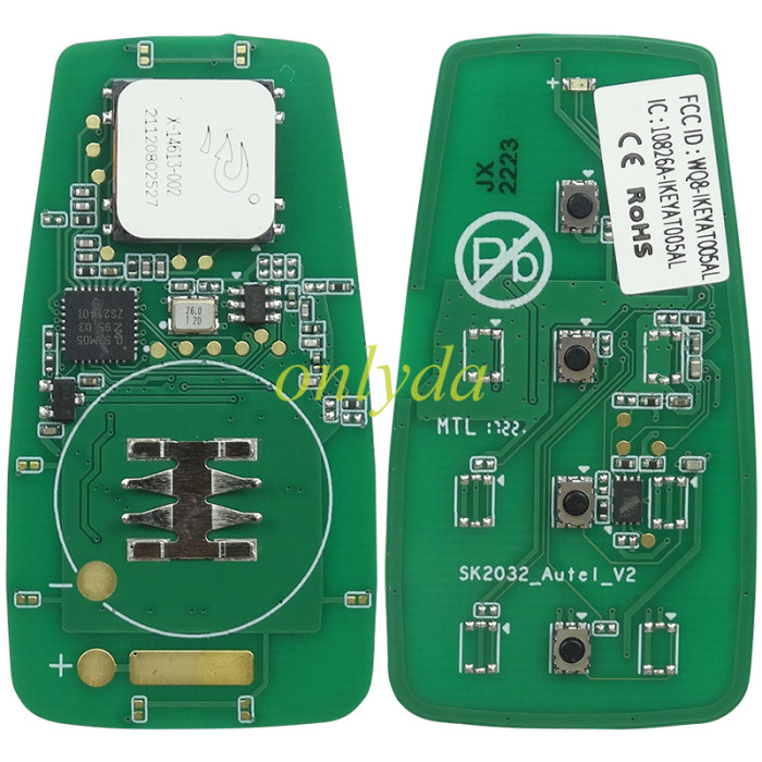 For AUTEL MAXIIM IKEY Standard Style IKEYAT004BL 4 Buttons Independent Smart Key (Remote Start)