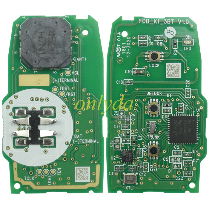 For  for Kia río STONIC 2017+ OEM PCB +aftermarket shell 433MHz  8A Smart Key  FCCID：95440-H8100