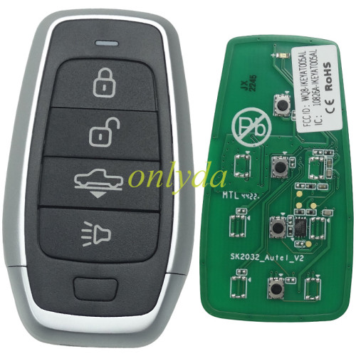 For AUTEL MAXIIM IKEY Standard Style IKEYAT004AL 4 Buttons Independent Smart Key (Air Supension)
