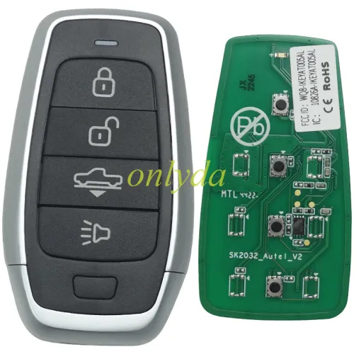 For AUTEL MAXIIM IKEY Standard Style IKEYAT004AL 4 Buttons Independent Smart Key (Air Supension)