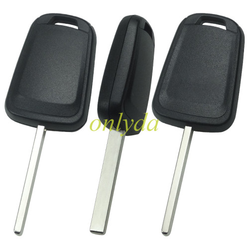 For  Chevrolet transponder key shell with HU100 blade，can put TPX long chip with badge