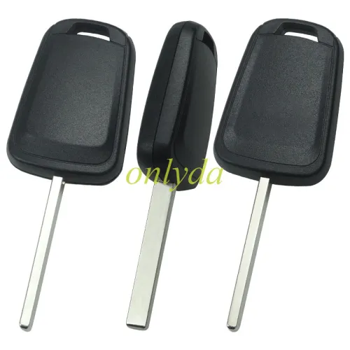 For  Chevrolet transponder key shell with HU100 blade，can put TPX long chip with badge