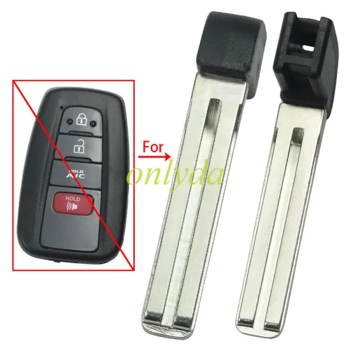For Toyota emmergency key blade double sided groove