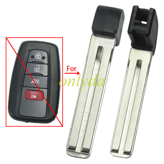 For Toyota emmergency key blade double sided groove