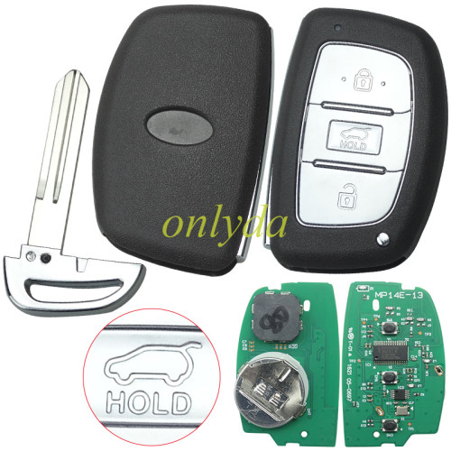 For  New Hyundai Tucson keyless Smart 3 button remote key with Hitag3 47chip 434mhz FSK