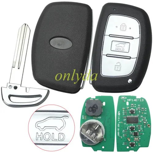For  New Hyundai Tucson keyless Smart 3 button remote key with Hitag3 47chip 434mhz FSK