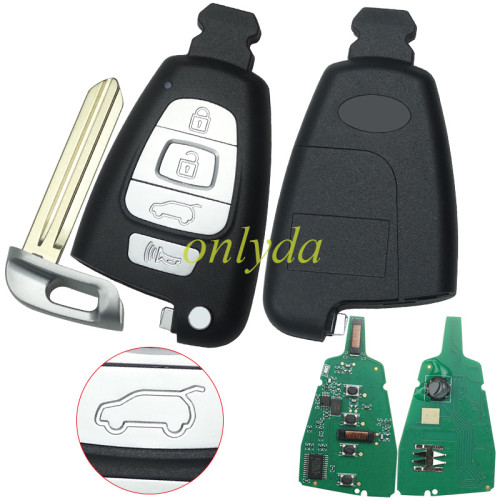 Hyundai Veracruz keyless go 3 button remote key with 433.92mhz/ 315mhz with 46 chip