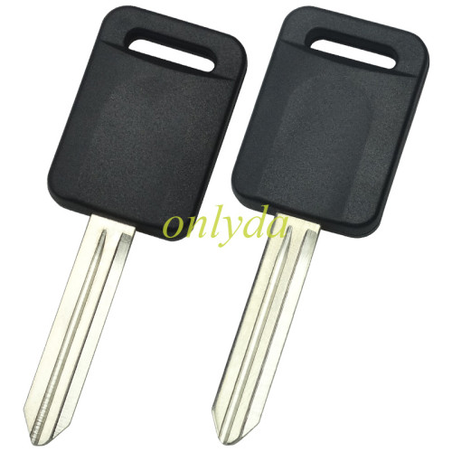 For Nissan transponder key the head is rectangle without badge place