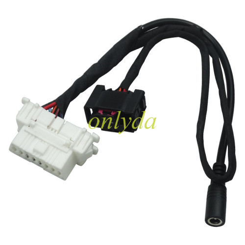 For BMW Test platform No need to disassemble the ecu. The white part is connected to OBD, and the black part is connected to the lock head