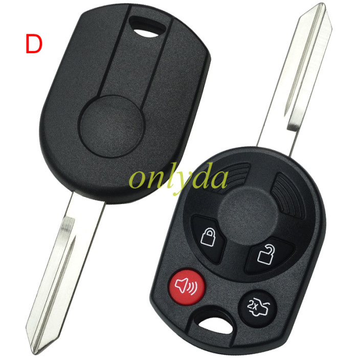 For ford 4 button remote  key with 315mhz