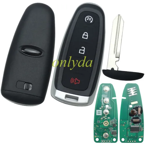 For keyless 3+1 button remote key with PCF7953 AC1500 chip-315mhz ASK model(FCCID-M3N5WY8609 Smart Key Remote Key Ford Escape Titanium Focus)