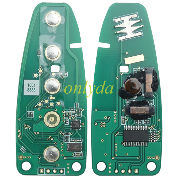 For keyless 3+1 button remote key with PCF7953 AC1500 chip-315mhz ASK model(FCCID-M3N5WY8609 Smart Key Remote Key Ford Escape Titanium Focus)
