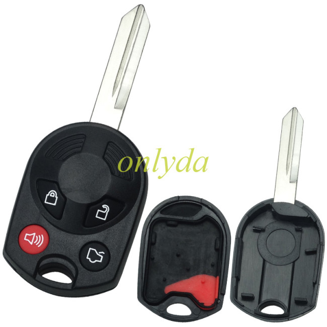 For Ford 4 button remote key shell (2 parts)
