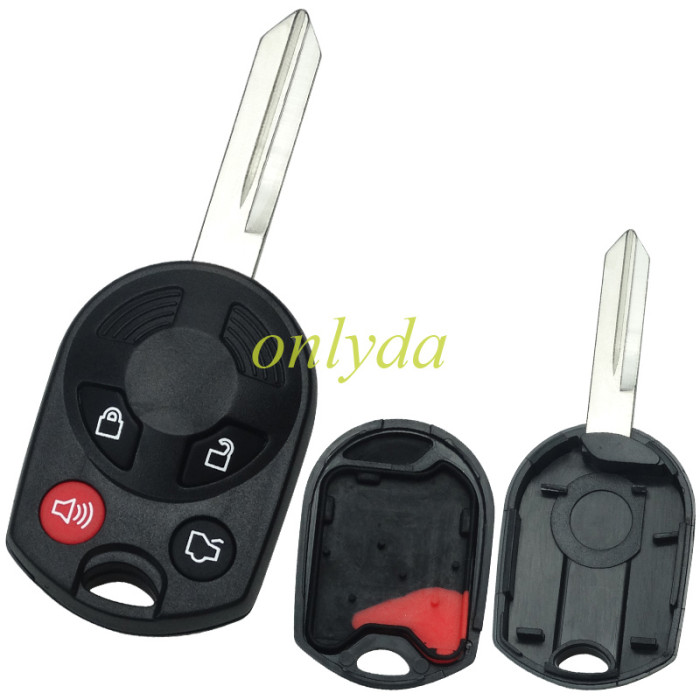 For Ford 4 button remote key shell (2 parts)