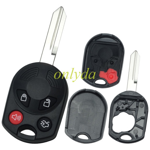 For  Ford 4 button remote key shell(3 parts)