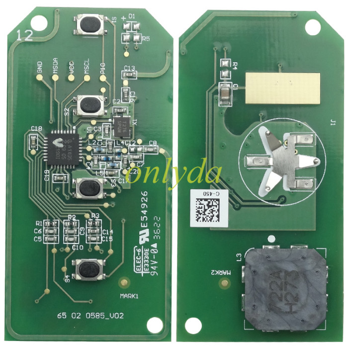 Original keyless remote key  for 8 Plus 8 Pro OMODA Chery Tiggo 8 ID47 - 433MHz fsk