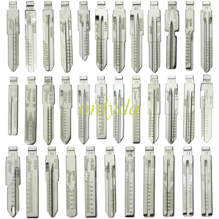 xhorse vvdi keydiy blade models 35 kinds, 5pcs of each