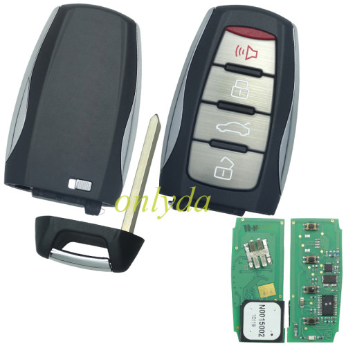 Original GWM  Great Wall  Haval H8 H9 smart car key 4 button remote  with trunk + Panic ASK with 434MHZ, with Type 46 chip  S/N:2202009160458