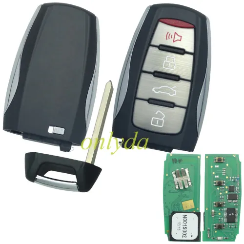 Original GWM  Great Wall  Haval H8 H9 smart car key 4 button remote  with trunk + Panic ASK with 434MHZ, with Type 46 chip  S/N:2202009160458