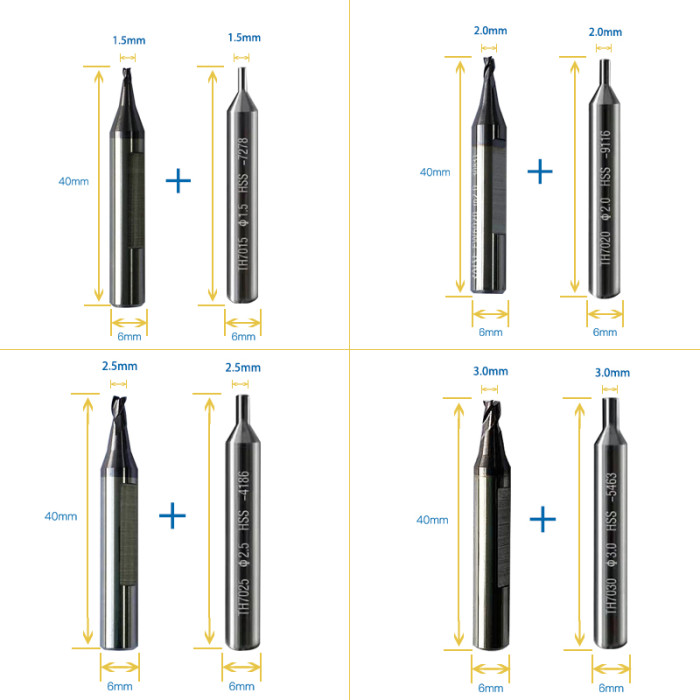 Key Cutter Carbide Milling Cutters Probe For Nickel Silver key on SILCA JMA Keyline Key Duplicator Key Copy Machine Locksmith Tools