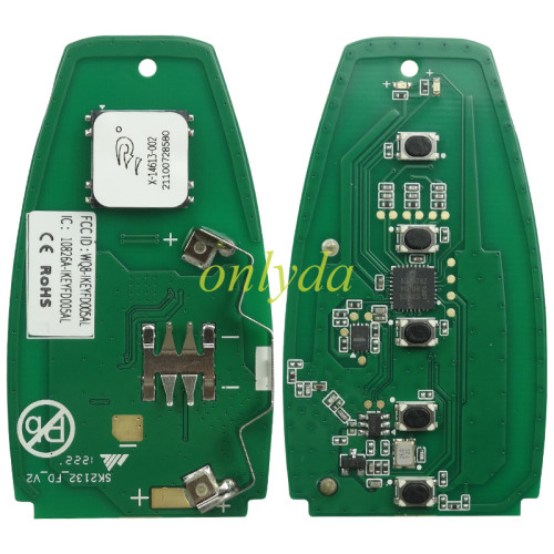AUTEL For Ford 5 Buttons Smart Key Universal Remote used for MaxiIM KM100/IM508/IM608 can apply for the frequnecy from 315mhz to 434mz