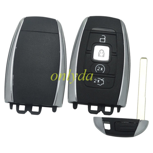 Lincoln 4 button key blank with bla