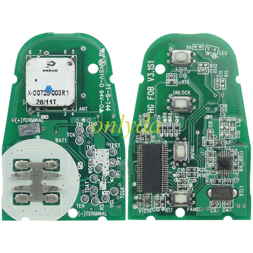 Original for Kia 4 button remote key with 434mhz with 4D60+dst40 chip  PN:15CHGNTG4