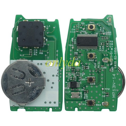 Original for  Kia 3+1 button remote key with 433.mhz with 46 chip（HITAG3) F2951X0700 PN:C5000