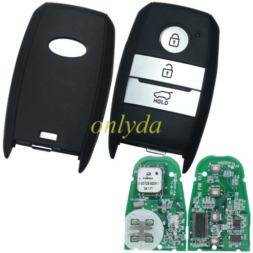 Copy Original for  Kia 4 button remote key with 434mhz with 4D60+dst40 chip 18C6NLTG4