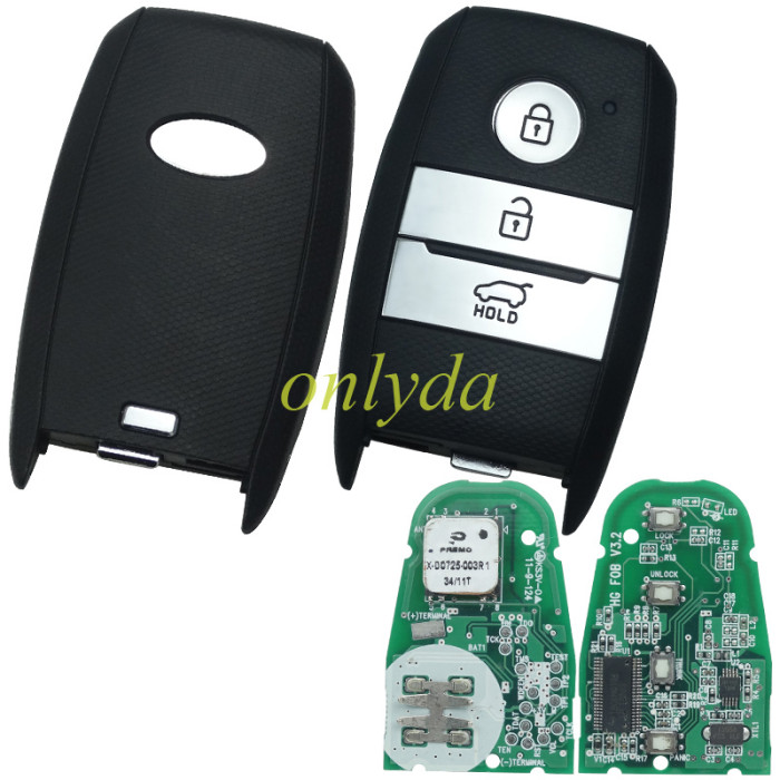 Copy Original for  Kia 4 button remote key with 434mhz with 4D60+dst40 chip 18C6NLTG4