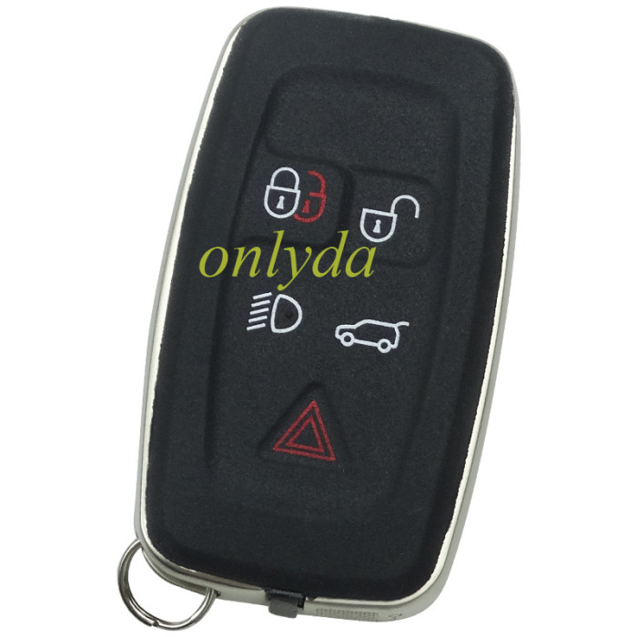 For Rangrover 5 button remote key blank with blade, have badge on the chrome