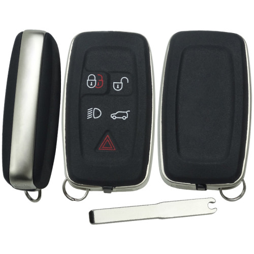 For Rangrover 5 button remote key blank with blade, have badge on the chrome