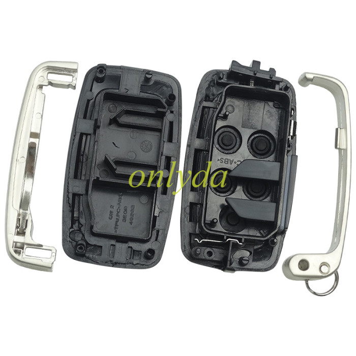 For Rangrover 5 button remote key blank with blade, have badge on the chrome