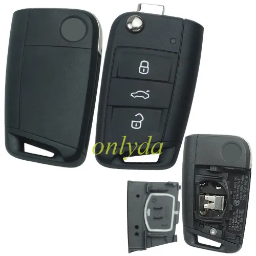 original for VW 3 button remote key with Hitag PRO VAG(MQB 49) 434mhz  FCCID: 5G6 959 752 BF unkeyless
