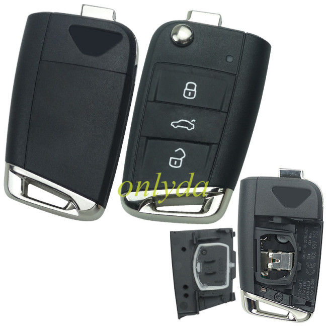 for VW new Jetta original keyless 3 button remote key 434mhz with 5CG 959 752E with MQB49/5C/NCP21A2W chip CMIIT ID :2015DJ1677