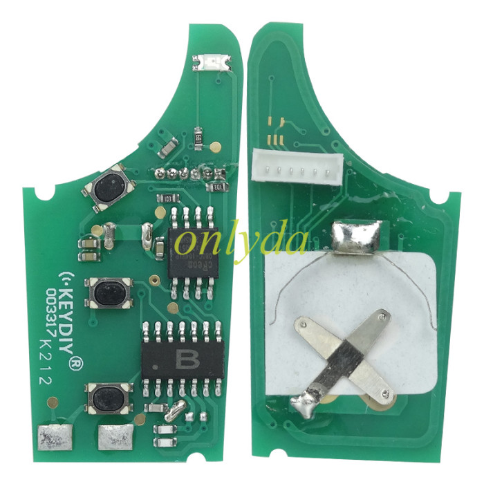 keyDIY brand 3 button remote key B04