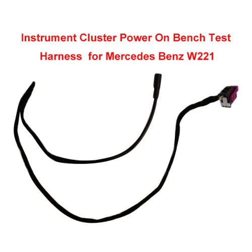Instrument Cluster Power On Bench Harness for Benz W221 Digital Dashboard Startup Boot Test