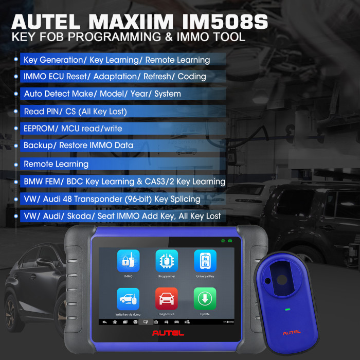 Autel MaxiIM IM508S Key programmer 2 years free update