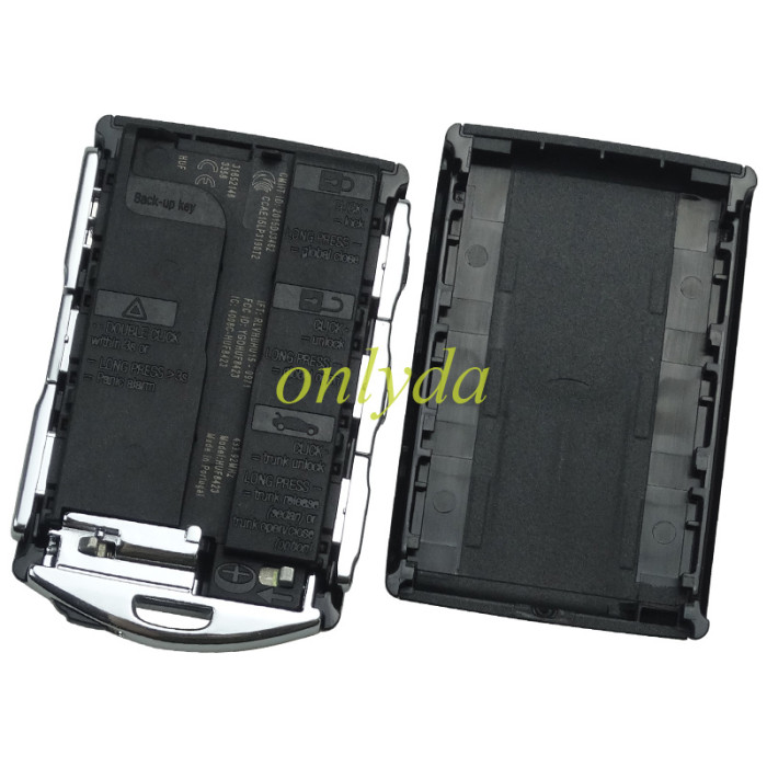 Genuine Volvo smart card 3+1 button 433.92 Mhz  chip ：8A (Tiris DST AES ) CMIIT ID :2015DJ3461 IC:4008C-HUF8432 FCC ID YGOHUF8432 Made in Portugal 2pcs remote key +1pcs blueteeth card /set