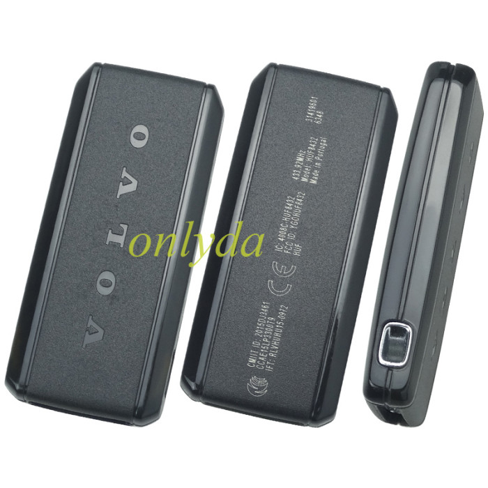 Genuine Volvo smart card 3+1 button 433.92 Mhz  chip ：8A (Tiris DST AES ) CMIIT ID :2015DJ3461 IC:4008C-HUF8432 FCC ID YGOHUF8432 Made in Portugal 2pcs remote key +1pcs blueteeth card /set