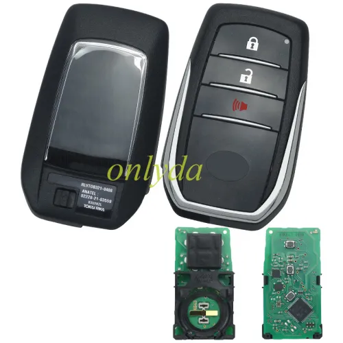 For Toyota Hilux original 2+1 button remote key with  Toyota H chip 312-314mhz 61K643-0010 B3U2K2L