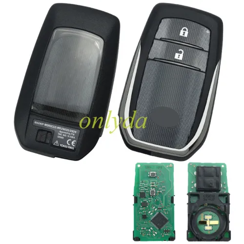 For Toyota Hilux original 2 button remote key with  Toyota H chip 433-434mhz B3U2K210 61K643-0010
