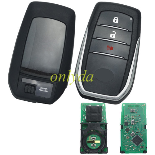 For Toyota Fortuner original 2+1 button remote key with 312-314 mhz with Toyota H chip