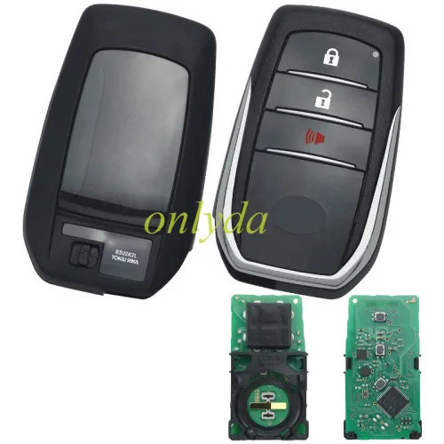 For Toyota Fortuner original 2+1 button remote key with 312-314 mhz with Toyota H chip