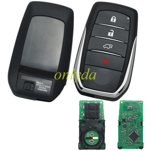 For Toyota SW4 original 3+1 button remote key with   312-314mhz
