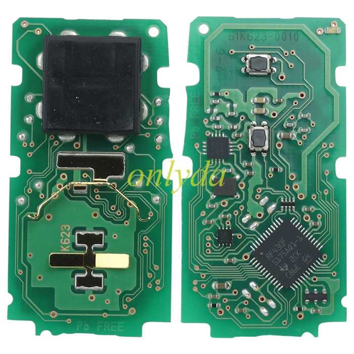 For Toyota Hilux original 2 button remote key with  Toyota H chip 312.49-313.99mhz B3U2K2K 61K623-0010